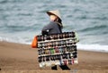 The woman in the Vietnam beach Market Royalty Free Stock Photo