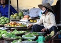 The woman in the Vietnam Market