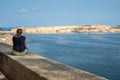 Woman view Valletta