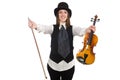 Woman violin player