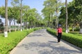 Woman visit yangfan park, adobe rgb