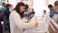 Woman voting in mexico