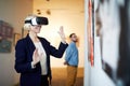 Woman in VR Museum