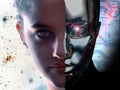 Woman vs robot