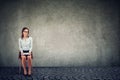 Woman waiting for job interview