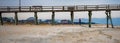 Sunrise at the Atlantic Beach Pier on Emerald Isle Royalty Free Stock Photo