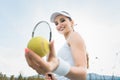 Woman wanting to play Tennis