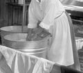 Woman Washing clothes Royalty Free Stock Photo