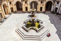 Woman watching the cloister of John III of Convent of Christ, Tomar, Santarem District, Centro Region, Portugal, Europe