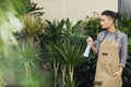 Woman Watering Plants