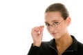 Woman wearing glasses Royalty Free Stock Photo