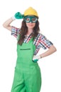 Woman wearing goggles Royalty Free Stock Photo