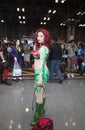 Woman wearing Poison Ivy costume at NY Comic Con