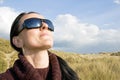 Woman wearing sun glasses Royalty Free Stock Photo