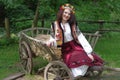 Woman wearing traditional Ukrainian clothing