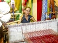 Woman weaving