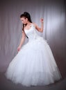 Woman in wedding gown. Royalty Free Stock Photo