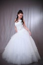 Woman in wedding gown. Royalty Free Stock Photo