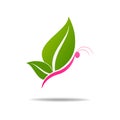 Woman wellness logo, beautiful spa design