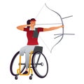 Woman Wheelchair Archery
