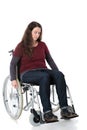 Woman in wheelchair