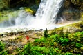 Moul Falls in Grouse Creek in Wells Gray Provincial Park at Clearwater, Briti Royalty Free Stock Photo