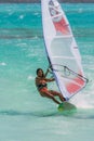 Windsurf in the lagoon Royalty Free Stock Photo