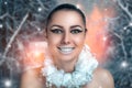 Woman winter portrait Royalty Free Stock Photo