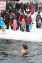 Woman - winter swimmer