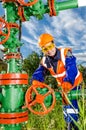 Woman worker in the oilfield