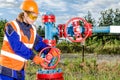 Woman worker in the oilfield