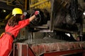 Woman working in building industry