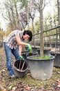 Woman working in the garden center, Royalty Free Stock Photo