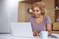 Woman working from home Royalty Free Stock Photo