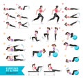 Woman workout fitness, aerobic and exercises.