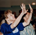 Woman worships God Royalty Free Stock Photo