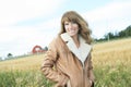 Woman 60 years old countryside Royalty Free Stock Photo