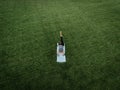 Woman Yoga Aerial