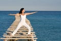 Woman , yoga or tai chi Royalty Free Stock Photo