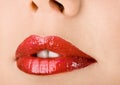 Womanish lips