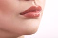 Womanish lips Royalty Free Stock Photo