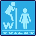 Womanish rest room