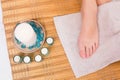 Womans feet after a pedicure Royalty Free Stock Photo