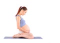Womans prenatal exercises