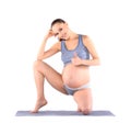 Womans prenatal exercises