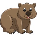 Wombat Animal Cartoon Colored Clipart Illustration Royalty Free Stock Photo