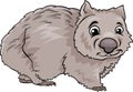 Wombat animal cartoon illustration Royalty Free Stock Photo