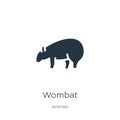 Wombat icon vector. Trendy flat wombat icon from animals collection isolated on white background. Vector illustration can be used Royalty Free Stock Photo