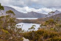 Wombat pool and Dove Lake in Cradle Mountain National Park, Tasmania