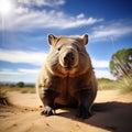 The wombat is a stocky and burly marsupial native to Australia